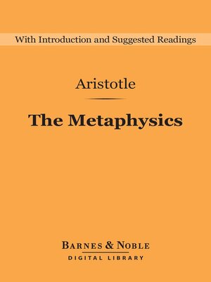 cover image of The Metaphysics